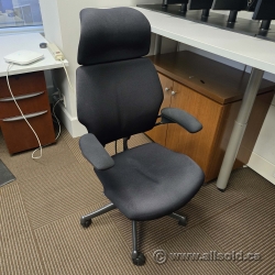 Humanscale Freedom Executive Black Office Task Chair w/ Headrest